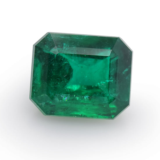 3.33 Carat Green ZAMBIAN Radiant Emerald GWLAB