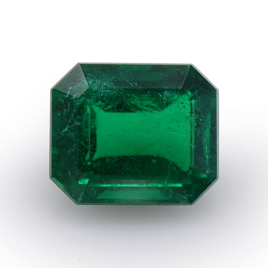 2.97 Carat Green ZAMBIAN Radiant Emerald GWLAB