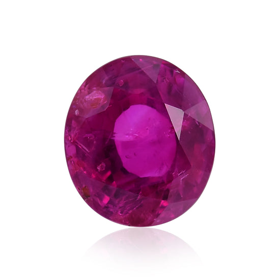2.08 Carat Red BURMESE Oval Ruby GRS