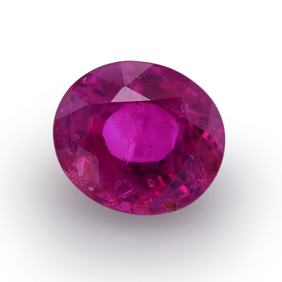 2.08 Carat Red BURMESE Oval Ruby GRS