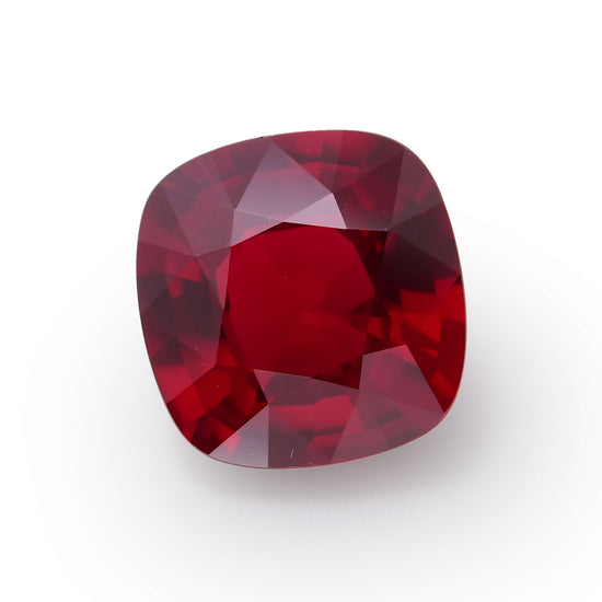 5.04 Carat Red MOZAMBIQUE Cushion Ruby GRS and SSEF
