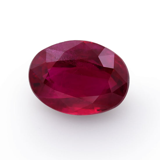 2.05 Carat Red BURMESE Oval Ruby GRS
