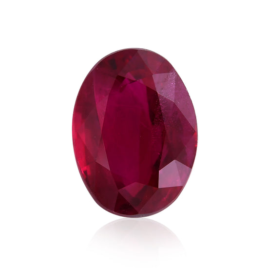 2.05 Carat Red BURMESE Oval Ruby GRS
