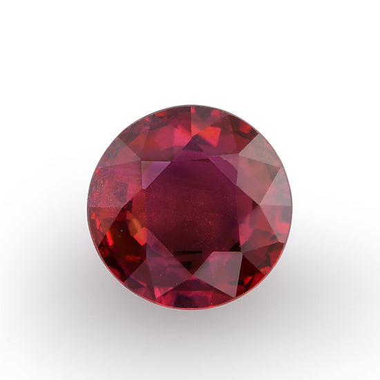 1.30 Carat Red MOZAMBIQUE Round Ruby GRS