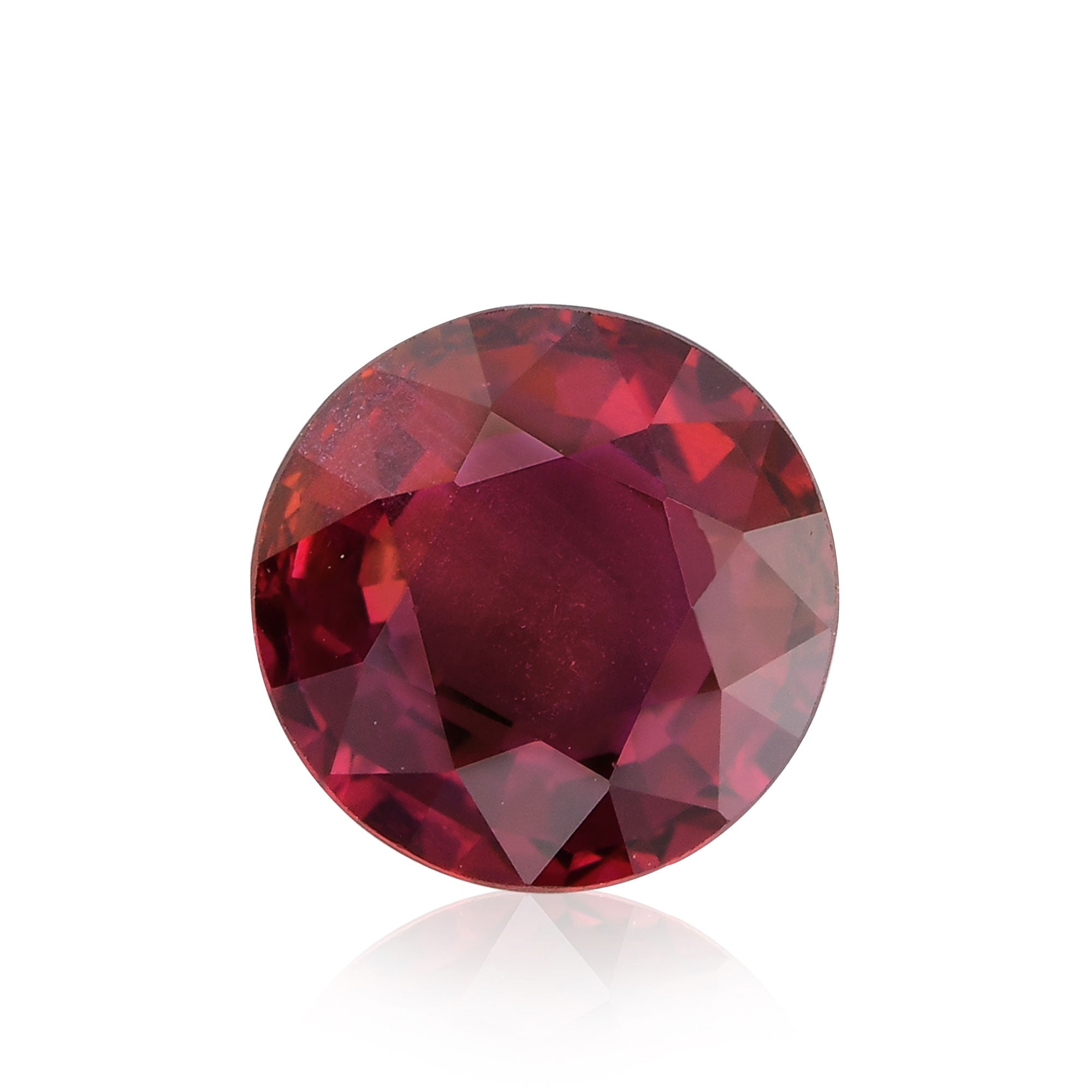 1.30 Carat Red MOZAMBIQUE Round Ruby GRS | LEIBISH