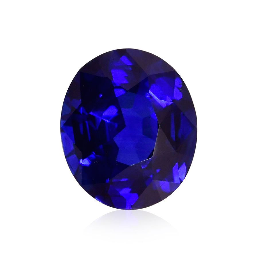 8.44 Carat Blue SRI LANKAN Oval Sapphire GRS