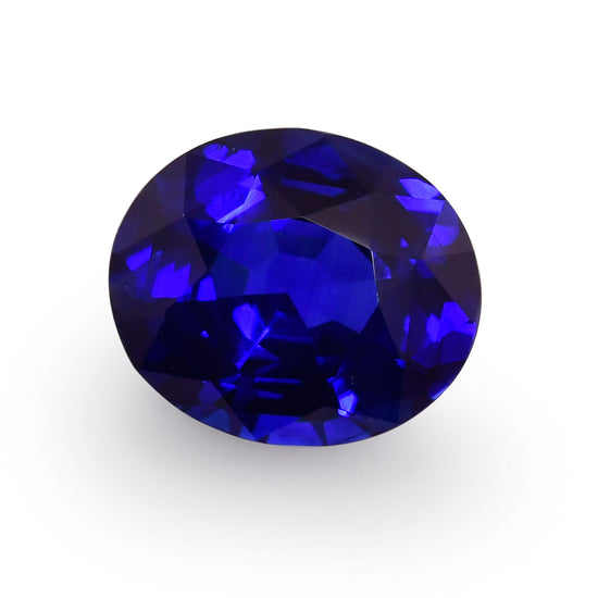 8.44 Carat Blue SRI LANKAN Oval Sapphire GRS
