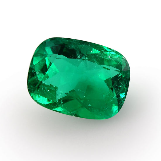 9.84 Carat Green COLOMBIAN Cushion Emerald AGL