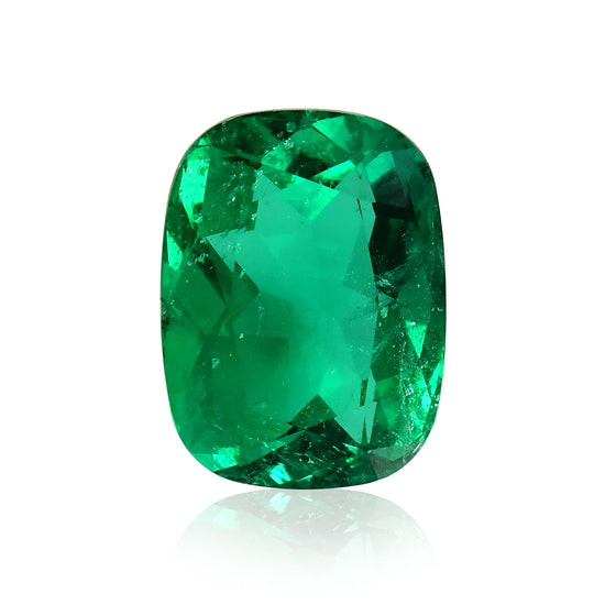 Smeraldo Colombiano Verde Taglio a Cuscino di 9,84 Carati AGL