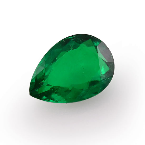6.79 Carat Green COLOMBIAN Pear Emerald GUBELIN