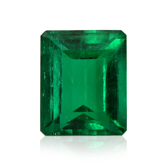 Smeraldo verde COLOMBIANO da 6,52 carati Smeraldo GUBELIN
