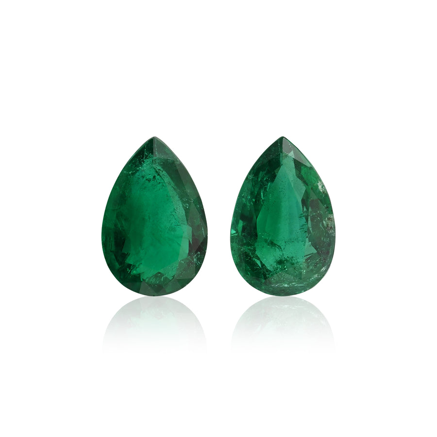 4.48 Carat Green Pear Emerald