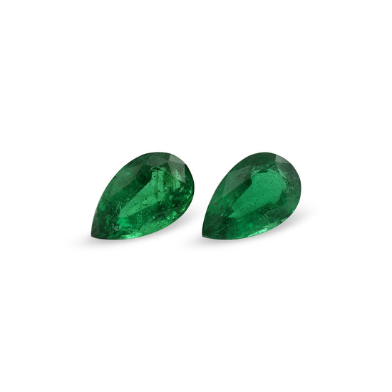 4.90 Carat Green Pear Emerald
