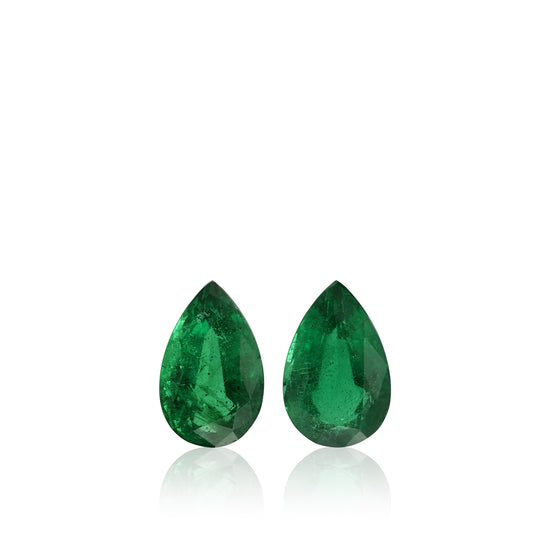 4.90 Carat Green Pear Emerald