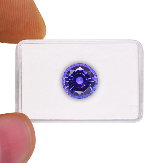 18.02 Carat Blue TANZANIAN Round Tanzanite GWLAB