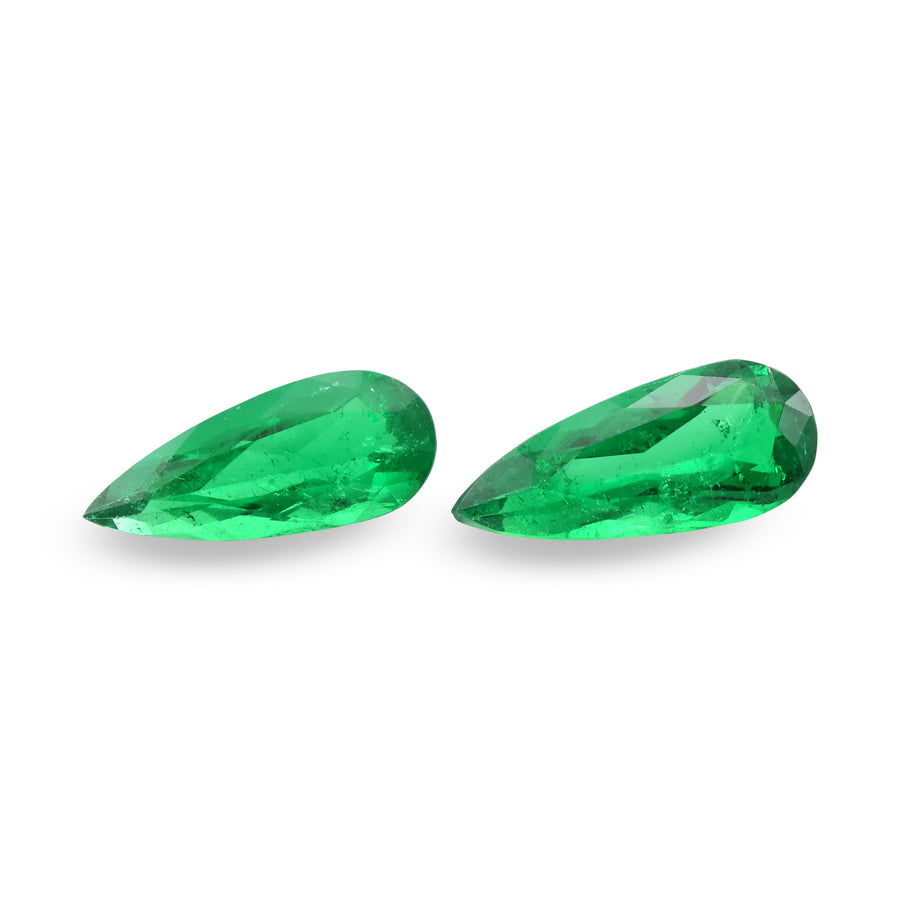 2.31 Carat Green  Pear Emerald