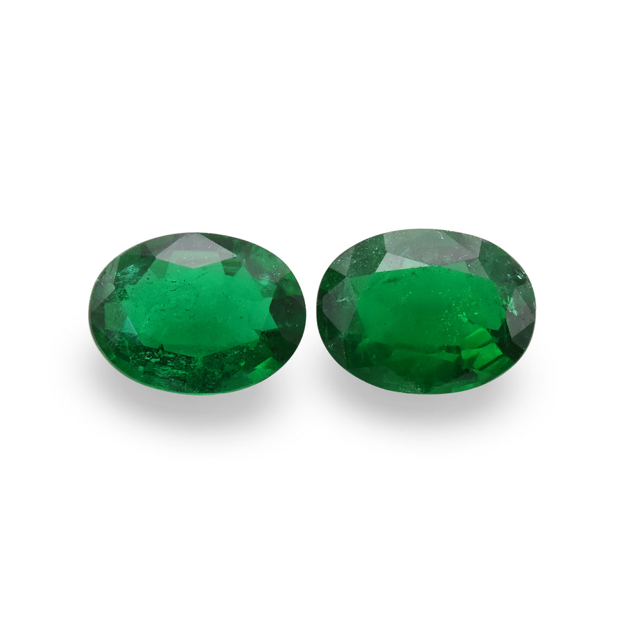 2.82 Carat Green Oval Emerald GRS