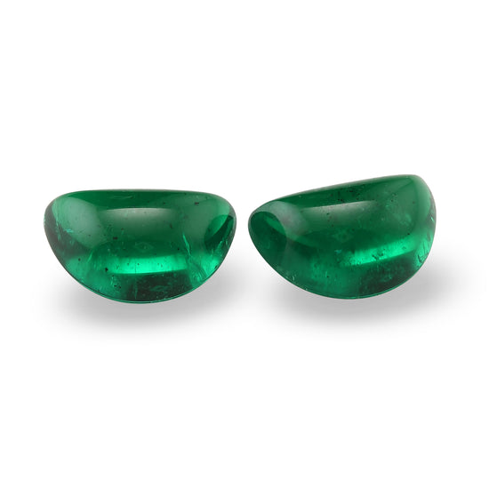9.67 Carat Green  Cabochon Emerald