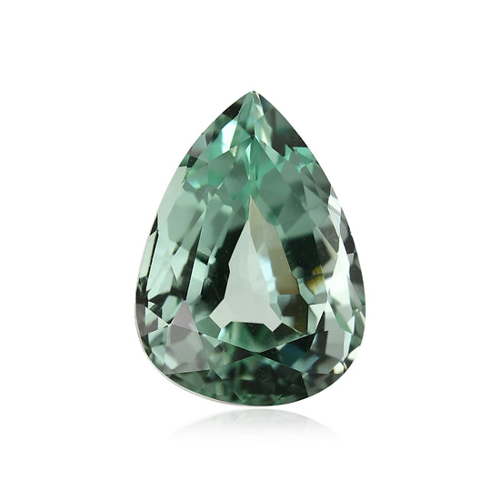 5.82 Carat Green  Pear Tourmaline GWLAB