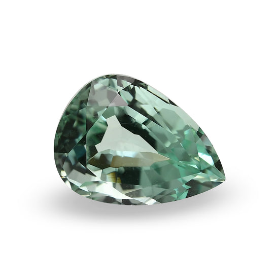 5.82 Carat Green  Pear Tourmaline GWLAB