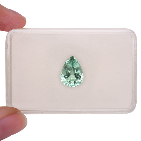 5.82 Carat Green  Pear Tourmaline GWLAB
