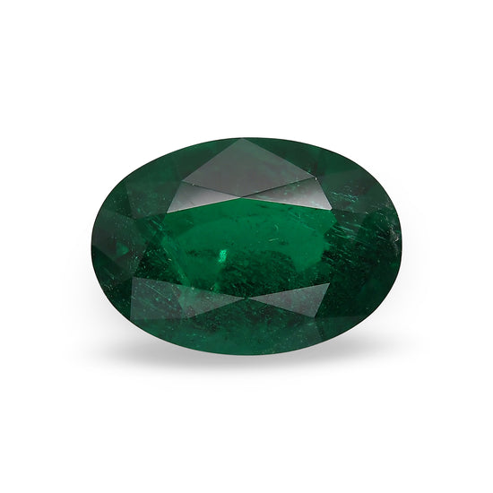 3.38 Carat Green ETHIOPIAN Oval Emerald GRS