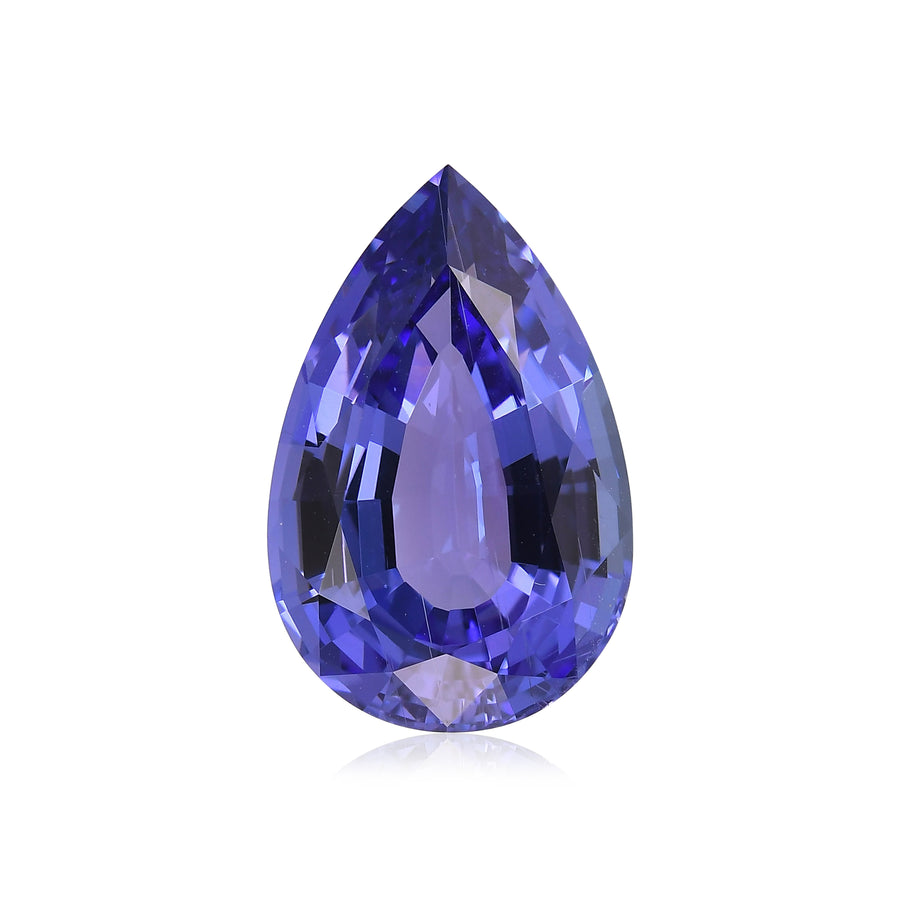 10.08 Carat TANZANIAN Pear Tanzanite GWLAB
