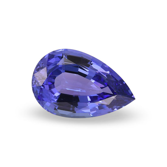 10.08 Carat TANZANIA Pear Tanzanite GWLAB