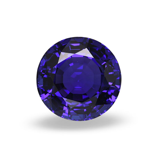15.76 Carat Blue TANZANIAN Round Tanzanite GWLAB