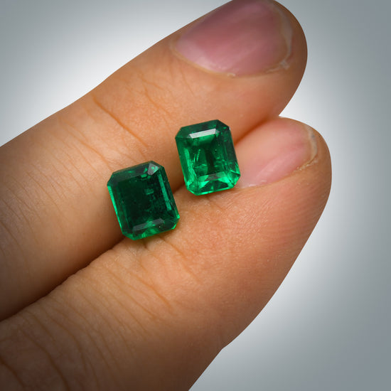 3.78 Carat Green ZAMBIAN Emerald Emerald