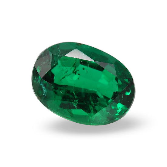 3.06 Carat Green ZAMBIAN Oval Emerald