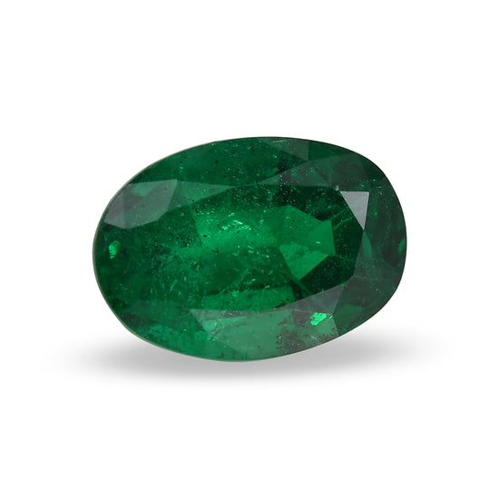 5.96 Carat Green ZAMBIAN Oval Emerald