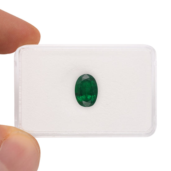 5.96 Carat Green ZAMBIAN Oval Emerald