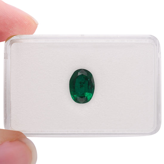 4.80 Carat Green ZAMBIAN Oval Emerald
