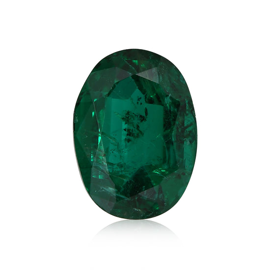 4,80 Karat grüner ZAMBIAN Oval-Smaragd