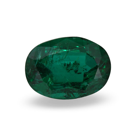 4.80 Carat Green ZAMBIAN Oval Emerald
