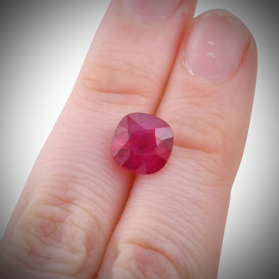 4.14 Carat Red BURMESE Cushion Ruby CD