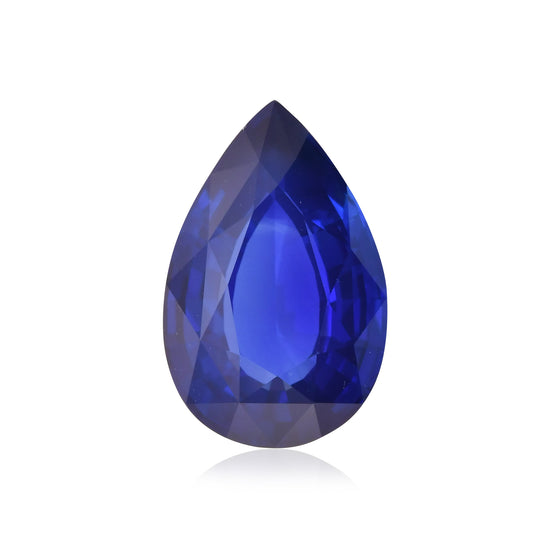 10.15 Karat Blauer SRI LANKAN Birnenförmiger Saphir GRS