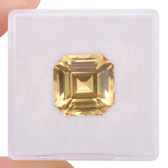 10.16 Carat Yellow SRI LANKAN Emerald Sapphire CD