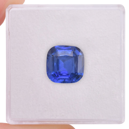 3.54 Carat Blue SRI LANKAN Cushion Sapphire CD
