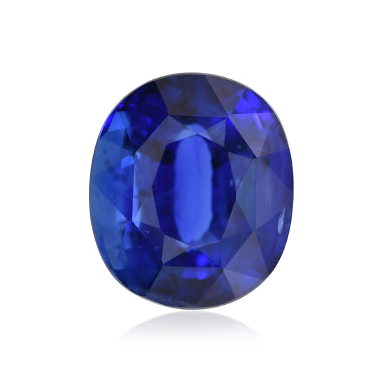 6.11 Karat blauer SRI LANKA Kissenschliff Saphir CD