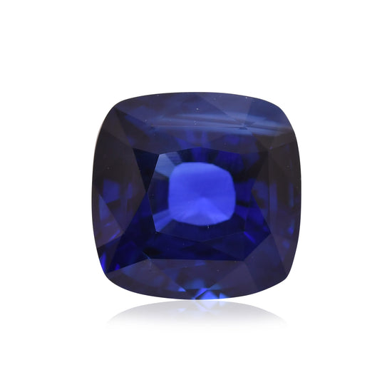 5,56 Karat Blauer SRI LANKA Kissenschliff Saphir CD