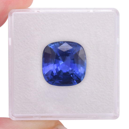 7.24 Carat Blue SRI LANKAN Cushion Sapphire CD