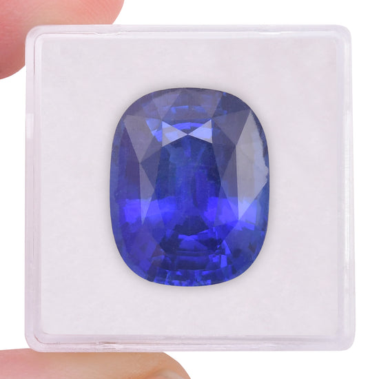 19.38 Carat Blue SRI LANKAN Cushion Sapphire GRS