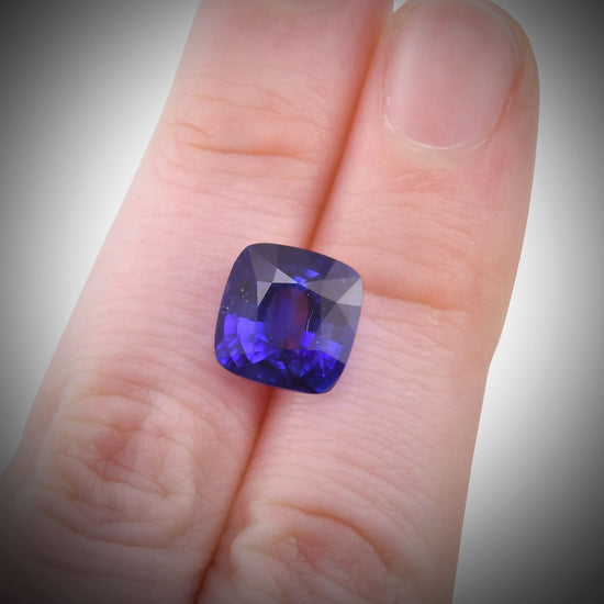 5.63 Carat Blue SRI LANKA Cushion Sapphire CD