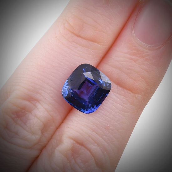 5.04 Carat Blue SRI LANKAN Cushion Sapphire CD