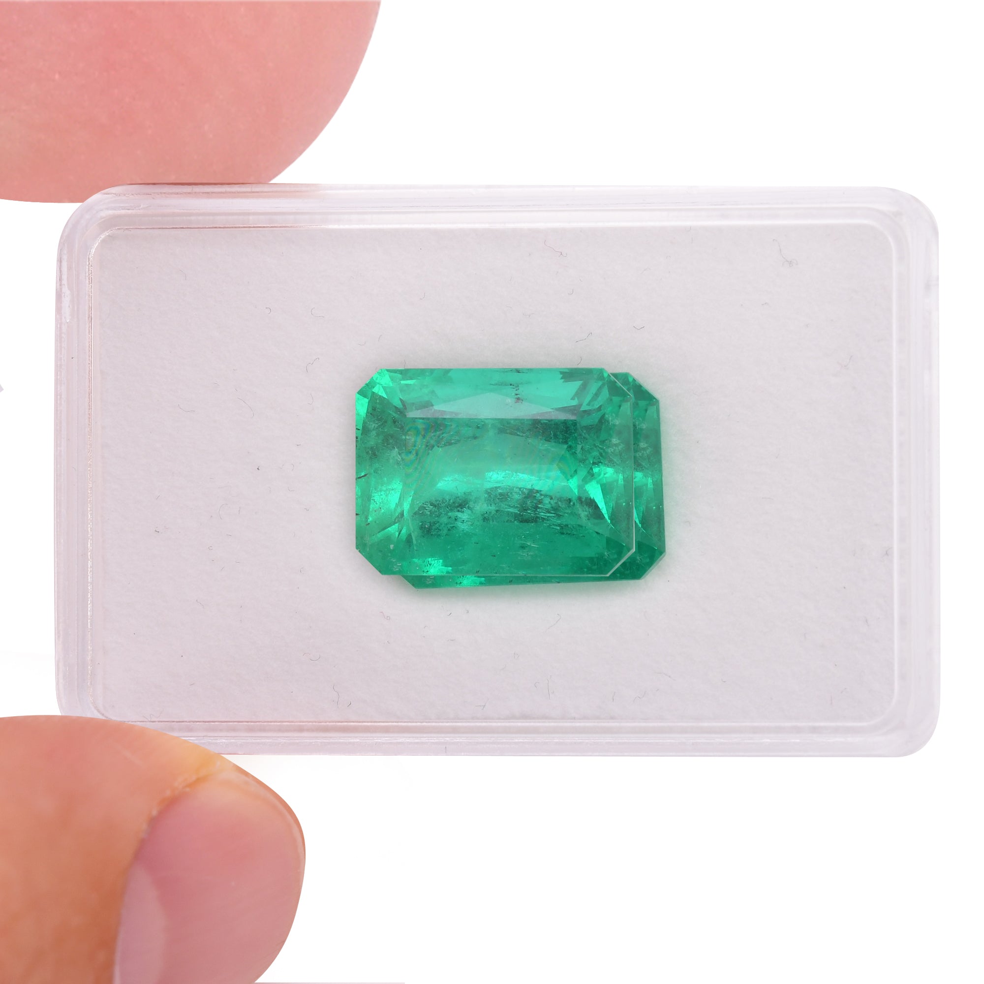 19.40 Carat Green COLOMBIAN Emerald Emerald GRS | LEIBISH
