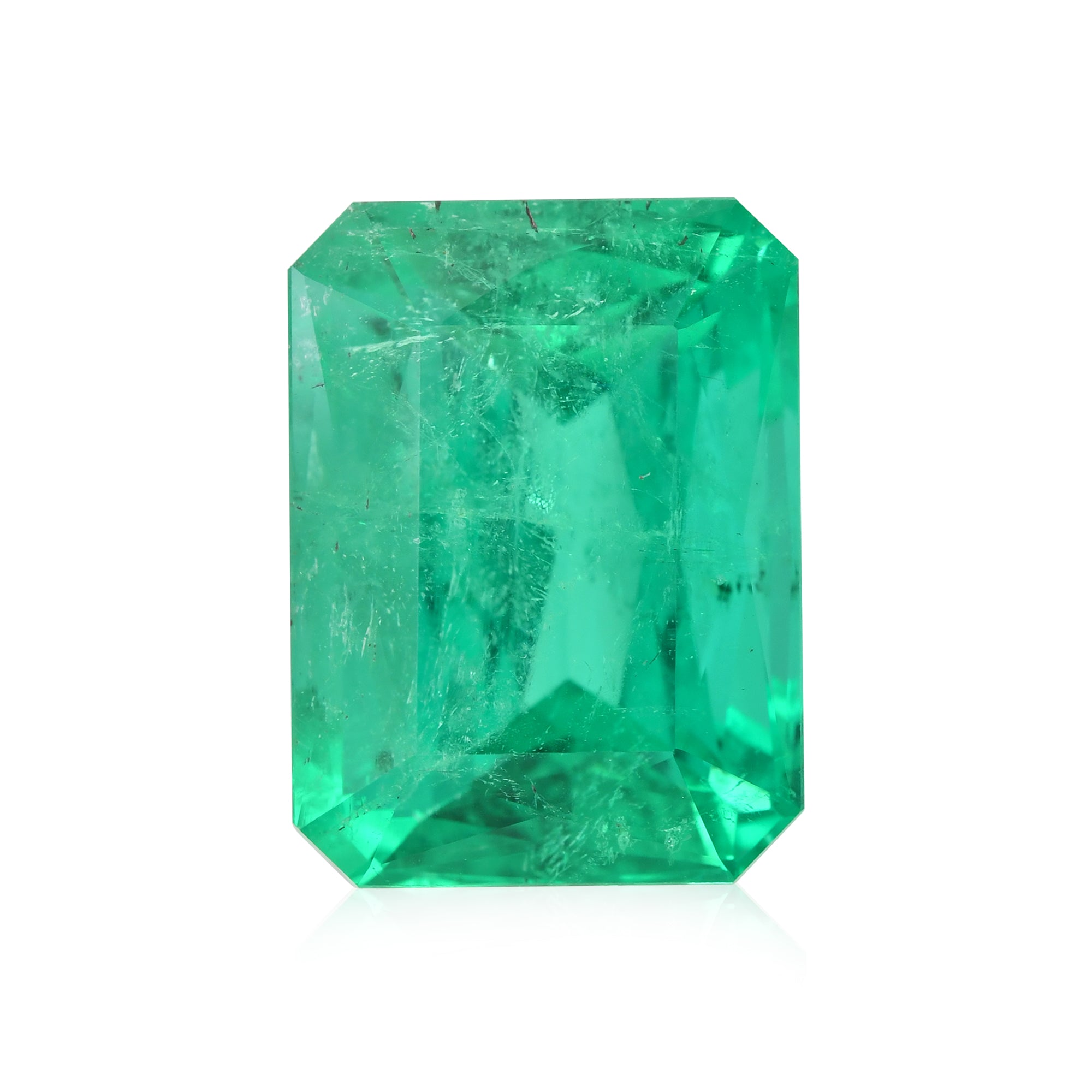 19.40 Carat Green COLOMBIAN Emerald Emerald GRS | LEIBISH