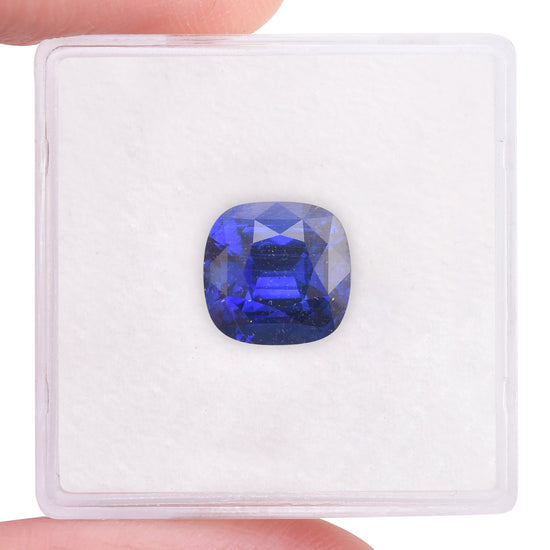 3.56 Carat Blue SRI LANKAN Cushion Sapphire CD