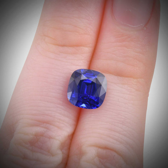 3.56 Carat Blue SRI LANKAN Cushion Sapphire CD